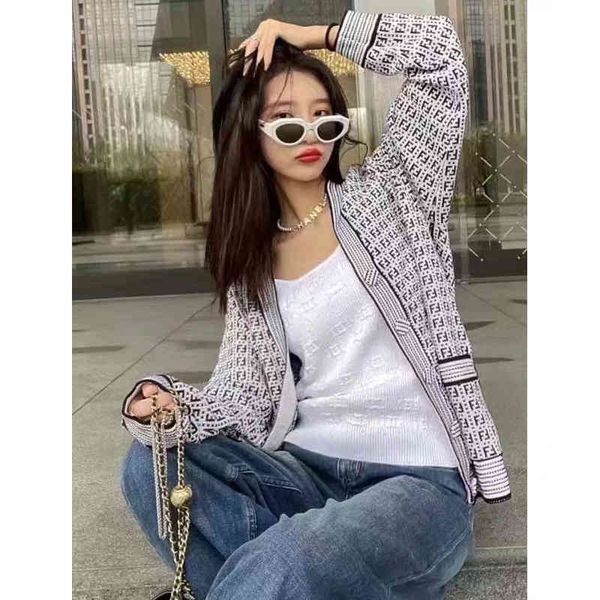 women's sweaters family f's early autumn high setting fish silk thread letter knitted cardigan women's versatile loose lazy s, White;black
women's sweaters family f's early autumn high setting fish silk thread letter knitted cardigan women's versatile loose lazy s, White;black
