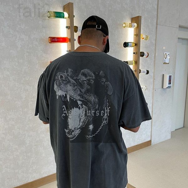 men's t-shirts designer 2022ss distressed dog head print short sleeve t-shirt high street meichao ins men and women loose casual tee qx, White;black
men's t-shirts designer 2022ss distressed dog head print short sleeve t-shirt high street meichao ins men and women loose casual tee qx, White;black