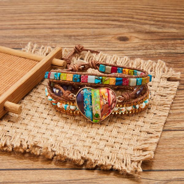 fashion mixed color natural stone strand bracelet for women men chakra heart wrap leather chain amp bangle charm jewelry, Black
fashion mixed color natural stone strand bracelet for women men chakra heart wrap leather chain amp bangle charm jewelry, Black