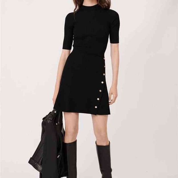 casual dresses maj spring women half high collar black button side slim fit knitted mini dress french pairs fashion quality zlad, Black;gray
casual dresses maj spring women half high collar black button side slim fit knitted mini dress french pairs fashion quality zlad, Black;gray