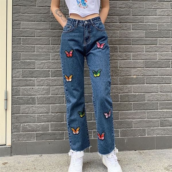 shengpalae casual jeans woman long trousers cowboy female loose streetwear butterfly embroidered straight pants za4377 210302, Blue
shengpalae casual jeans woman long trousers cowboy female loose streetwear butterfly embroidered straight pants za4377 210302, Blue