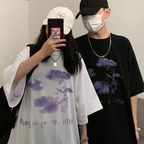 men's t-shirts grunge cartoon men women t shirt korean style tshirt summer tee alt graphic clothing harajuku punk clothes black white, White;black
men's t-shirts grunge cartoon men women t shirt korean style tshirt summer tee alt graphic clothing harajuku punk clothes black white, White;black