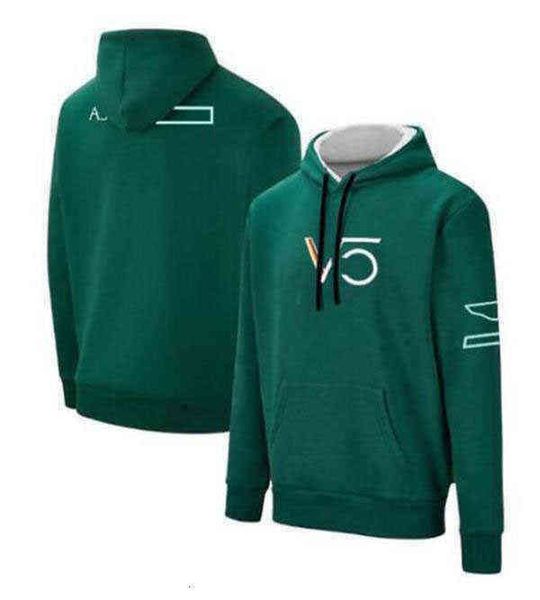 jaket balap f1 2021 kaus tim hoodie baru kustomisasi yang sama, Black