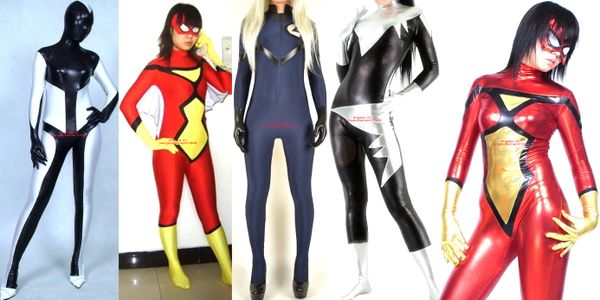 women tights body suit costumes 6 style lycra spandex women's catsuit costume bodysuit outfit halloween party fancy dress cosplay costu, Black
women tights body suit costumes 6 style lycra spandex women's catsuit costume bodysuit outfit halloween party fancy dress cosplay costu, Black