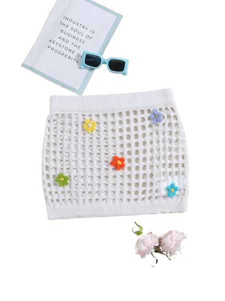 plus open knit appliques cover up skirt t53k#, Black
plus open knit appliques cover up skirt t53k#, Black