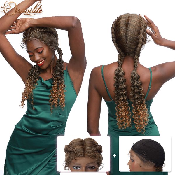 costume accessories synthetic t part lace wig african american women braided hair wigs two twist bohemian box braids wig with baby hair, Silver
costume accessories synthetic t part lace wig african american women braided hair wigs two twist bohemian box braids wig with baby hair, Silver