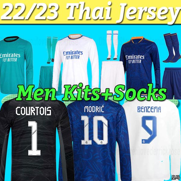 long sleeve kit soccer jerseys 21 22 football shirts goalkeepe hazard real benzema asensio madrid modric marcelo 2021 2022 uniforms courtois, Black;yellow
long sleeve kit soccer jerseys 21 22 football shirts goalkeepe hazard real benzema asensio madrid modric marcelo 2021 2022 uniforms courtois, Black;yellow