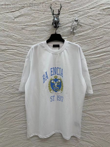 women's t-shirt designer b family high version correct printing crown scissors short sleeves can be solid q47x, White
women's t-shirt designer b family high version correct printing crown scissors short sleeves can be solid q47x, White