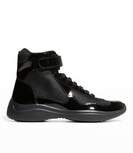 men casual shoes luxury brands sneaker men's america's cup patent leather high-sneakers lace up designer p trainers with box 38-46, Black
men casual shoes luxury brands sneaker men's america's cup patent leather high-sneakers lace up designer p trainers with box 38-46, Black