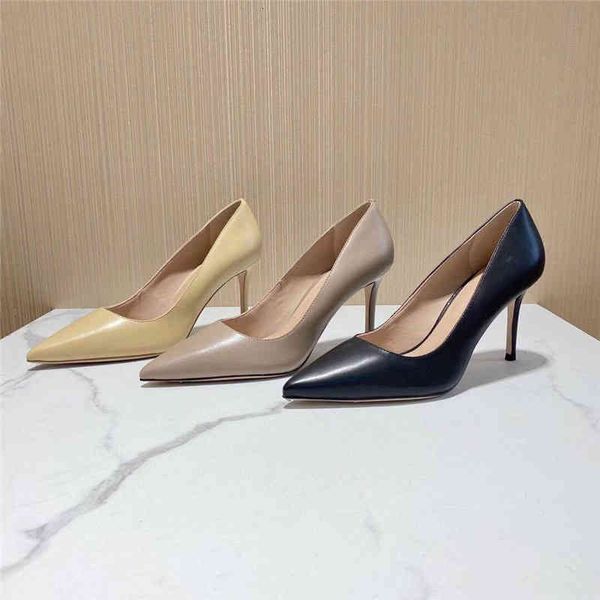 sandals pointed high heels women's thin spring and autumn nude light mouth leather temperament single shoes, Black
sandals pointed high heels women's thin spring and autumn nude light mouth leather temperament single shoes, Black