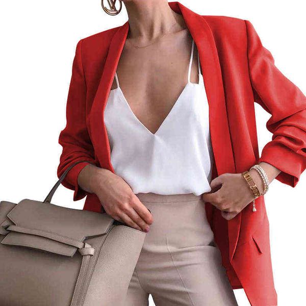 new women's western turn jacket fashion square collar slim fit all-match blazer simple l220714, White;black
new women's western turn jacket fashion square collar slim fit all-match blazer simple l220714, White;black