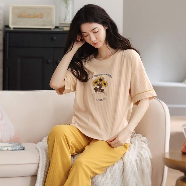 100 cotton pajamas set sleepwears women home wear short sleeve casual pajama female loose sleepwear loungewear -2xl, Black;red
100 cotton pajamas set sleepwears women home wear short sleeve casual pajama female loose sleepwear loungewear -2xl, Black;red