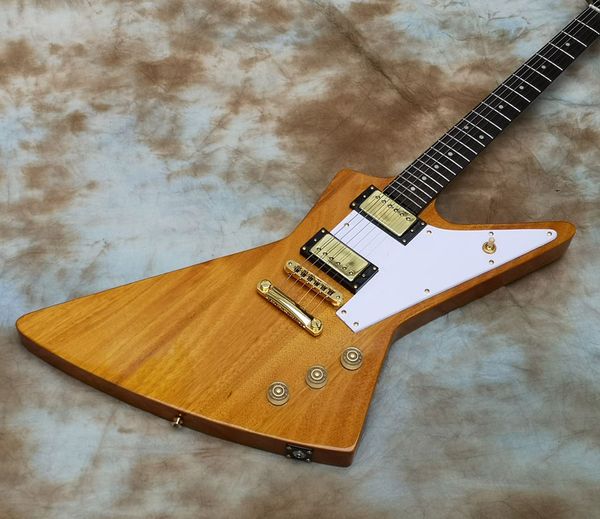 2022electric guitar korena explorer yellow 
2022electric guitar korena explorer yellow