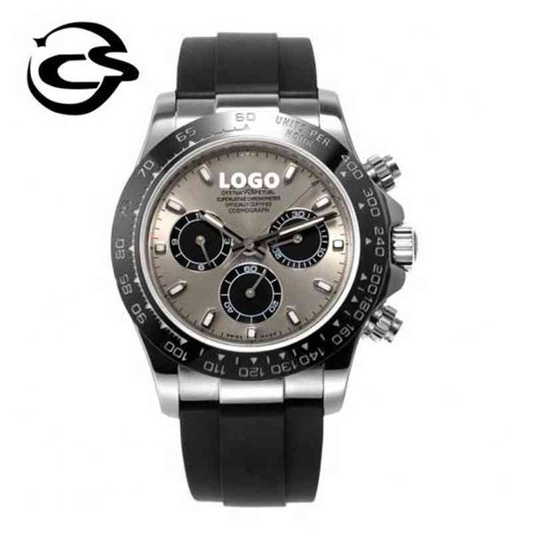 

luxury diver mechanical watch luminous jhf 904l steel eta 4130 timing movement 116519ln brand vx9s v18w, Slivery;brown