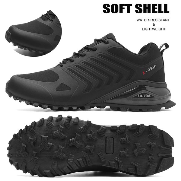 men s trail running shoes waterproof low camping lightweight footwear outdoor trekking non slip walking sneakers size 41 50 220811, Black
men s trail running shoes waterproof low camping lightweight footwear outdoor trekking non slip walking sneakers size 41 50 220811, Black