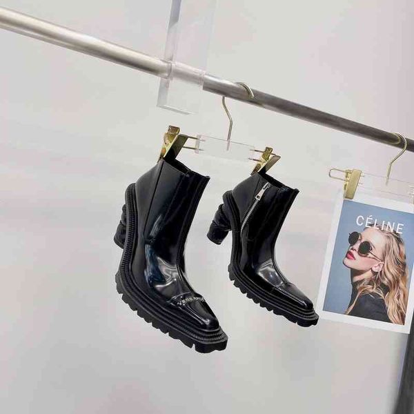 boots women's leather boots derby shoes pointed head strange style winter series, Black
boots women's leather boots derby shoes pointed head strange style winter series, Black