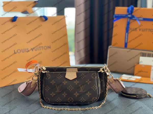 luxurys favorite multi pochette women chain handbags designers wallet leather shoulder messenger bag 3pcs purses
luxurys favorite multi pochette women chain handbags designers wallet leather shoulder messenger bag 3pcs purses
