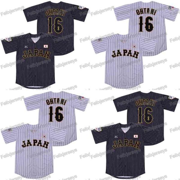 16 shohei ohtani japan samurai black white stripe pinstriped movie baseball jersey double stitched name and number fast shipping
16 shohei ohtani japan samurai black white stripe pinstriped movie baseball jersey double stitched name and number fast shipping