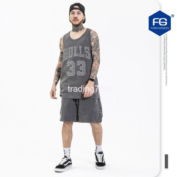 men' tank fg men' wear | summer trendy brand washed old street embroidered basketball sleeveless vest 3bpw, White;black
men' tank fg men' wear | summer trendy brand washed old street embroidered basketball sleeveless vest 3bpw, White;black