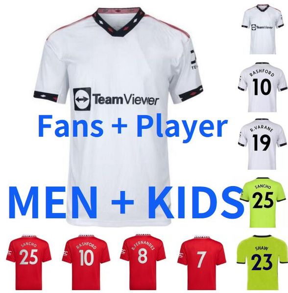 22 23 sancho soccer jerseys rashford 2022 2023 football shirt martinez r.varane antony eriksen casemiro b. fernandes r.varane men kids kit f, Black;yellow
22 23 sancho soccer jerseys rashford 2022 2023 football shirt martinez r.varane antony eriksen casemiro b. fernandes r.varane men kids kit f, Black;yellow