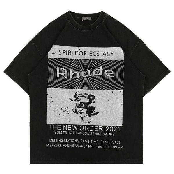 men's t-shirts fashion brand rhude high street short t-shirt used washed dark oversize men's loose half sleeve t-shi274l, White;black
men's t-shirts fashion brand rhude high street short t-shirt used washed dark oversize men's loose half sleeve t-shi274l, White;black