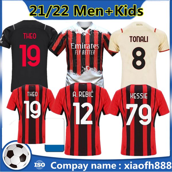 21 22 soccer jerseys giroud ibrahimovic third 3rd kit 2021 2022 tonali a.rebic kjær kessie theo brahim men kids sets football shirt uniforms, Black;yellow
21 22 soccer jerseys giroud ibrahimovic third 3rd kit 2021 2022 tonali a.rebic kjær kessie theo brahim men kids sets football shirt uniforms, Black;yellow