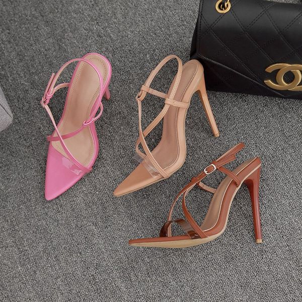 women plus size dress shoes summer shoe solid color pu leather high heels sandals slippers thin heel pointed toes cross-border buckle pumps, Black
women plus size dress shoes summer shoe solid color pu leather high heels sandals slippers thin heel pointed toes cross-border buckle pumps, Black