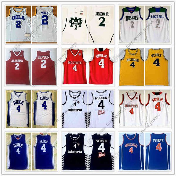 ncaa basketball jersey 2 sexton lonzo ball 4 allen iverson chris webber drazen petrovic j.j redick jr smith larry johnson mohamed bamba high, Black
ncaa basketball jersey 2 sexton lonzo ball 4 allen iverson chris webber drazen petrovic j.j redick jr smith larry johnson mohamed bamba high, Black