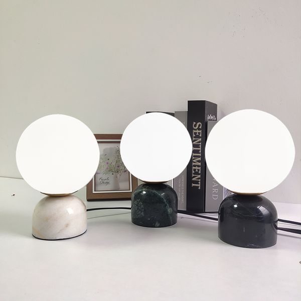 nordic bedroom glass ball table lamp luxury marble bedside decor small light modern living room study reading desk lighting
nordic bedroom glass ball table lamp luxury marble bedside decor small light modern living room study reading desk lighting