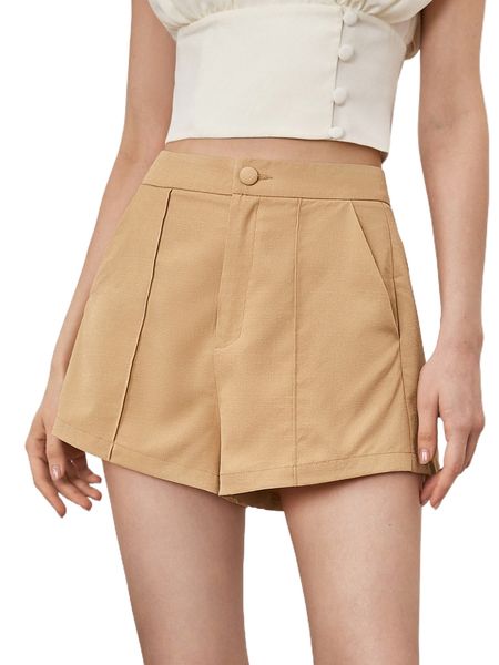 high waist seam detail shorts n2ta#, White;black
high waist seam detail shorts n2ta#, White;black