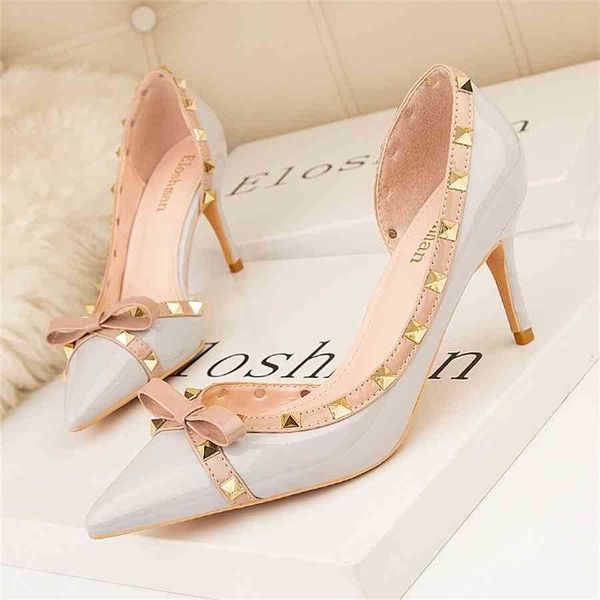 2021 autumn fashion women dress pumps thin high heels rivet butterfly-knot shoes for lady wedding shoes heels for women, Black
2021 autumn fashion women dress pumps thin high heels rivet butterfly-knot shoes for lady wedding shoes heels for women, Black