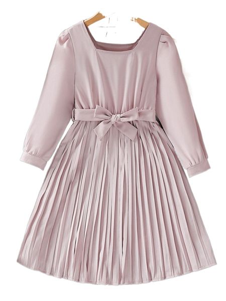 girls solid pleated hem belted dress z0m5#, Black;white
girls solid pleated hem belted dress z0m5#, Black;white