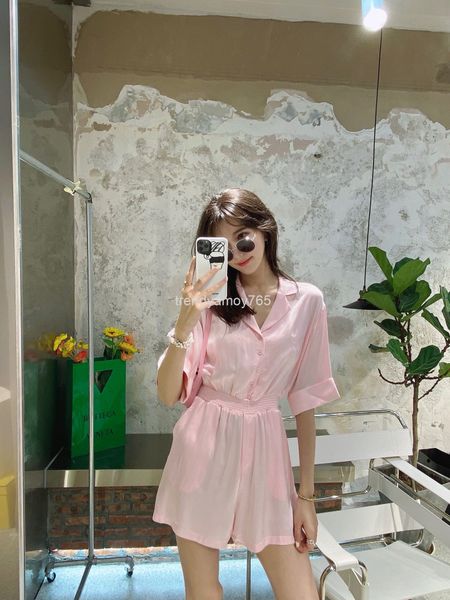 women's shorts ae french style celebrity suit collar single breasted short sleeve elastic waist loose slim jumpsuit women's pajama, White;black
women's shorts ae french style celebrity suit collar single breasted short sleeve elastic waist loose slim jumpsuit women's pajama, White;black