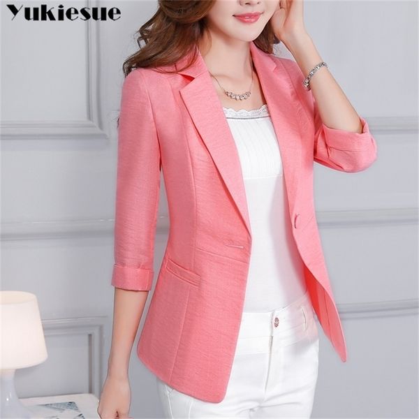 cotton linen women blazers and jackets plus size spring autumn single button blaser female elegant blazer femme mujer 210412, White;black
cotton linen women blazers and jackets plus size spring autumn single button blaser female elegant blazer femme mujer 210412, White;black