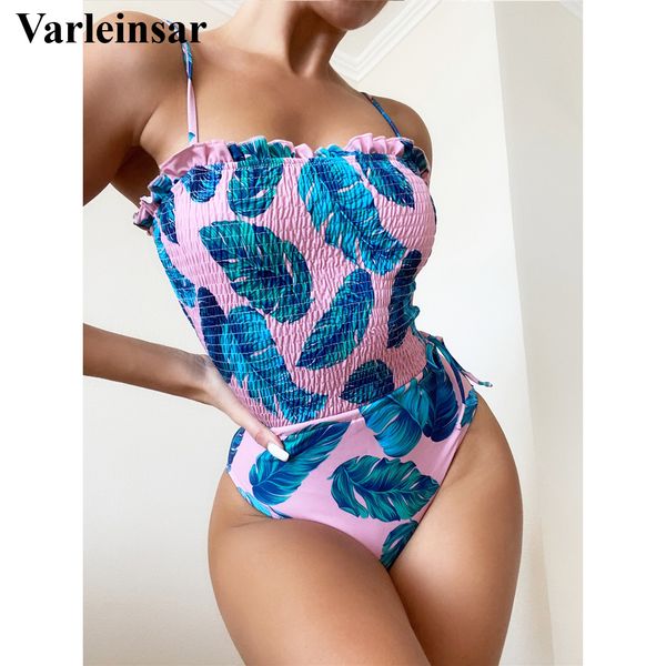 leaves printed wrinkled frilled women swimwear one piece swimsuit female high leg cut padded bather bathing suit swim lady v3291, White;black
leaves printed wrinkled frilled women swimwear one piece swimsuit female high leg cut padded bather bathing suit swim lady v3291, White;black