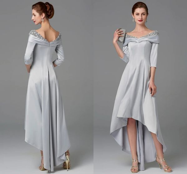 high low silver evening party dresses 2022 off shoulder half-sleeve beads flowers satin formal prom gowns robe de soiree vestido de fiesta, Black;red
high low silver evening party dresses 2022 off shoulder half-sleeve beads flowers satin formal prom gowns robe de soiree vestido de fiesta, Black;red