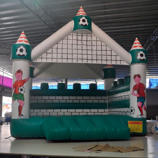 fun soccer themed bounce house inflatable jumping bouncer with roof kids child jumper football bouncy castle for outdoor event
fun soccer themed bounce house inflatable jumping bouncer with roof kids child jumper football bouncy castle for outdoor event