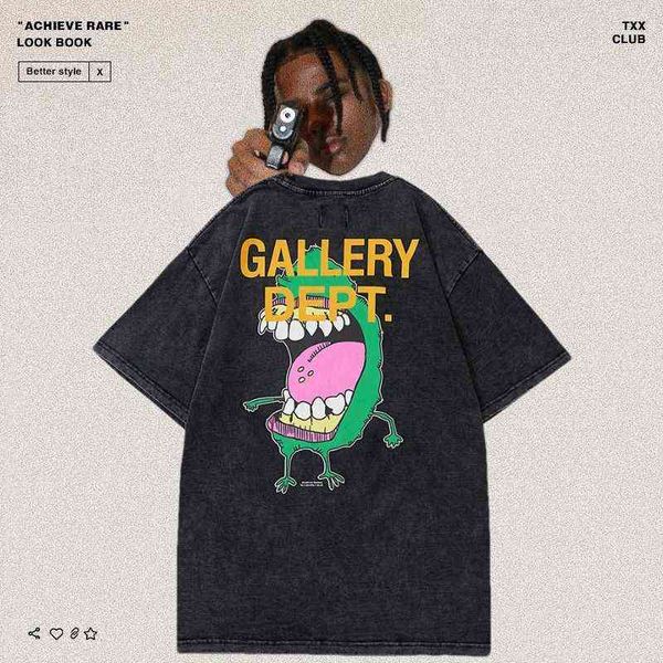 dept designer t-shirt men's delley shirts gary vintage wash used american high street fashion cartoon printed men's and women', White;black
dept designer t-shirt men's delley shirts gary vintage wash used american high street fashion cartoon printed men's and women', White;black