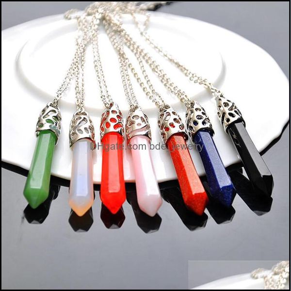 pendant necklaces pendum hexagonal pointed reiki natural stones pink quartz pillar charms necklace for women men gift acce bdejewelry dhnic, Silver
pendant necklaces pendum hexagonal pointed reiki natural stones pink quartz pillar charms necklace for women men gift acce bdejewelry dhnic, Silver