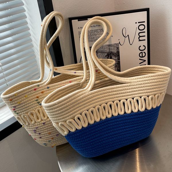 designer bags 2022 new straw woven cotton thread woven beach large-capacity one-shoulder basket bag 42cm
designer bags 2022 new straw woven cotton thread woven beach large-capacity one-shoulder basket bag 42cm