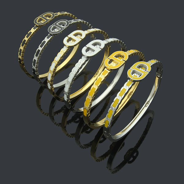 luxury jewelry designer colorful drop oil letter bracelet designed for jewelry women of the highest quality, Golden;silver
luxury jewelry designer colorful drop oil letter bracelet designed for jewelry women of the highest quality, Golden;silver