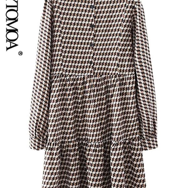 women chic fashion with buttons geometric print mini dress vintage o neck long sleeve female dresses vestidos 220526, Black;gray
women chic fashion with buttons geometric print mini dress vintage o neck long sleeve female dresses vestidos 220526, Black;gray