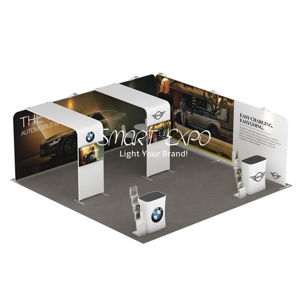20x20 easy connected advertising display p booth kit