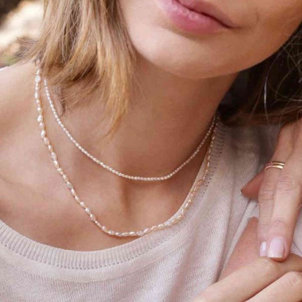 2020 new minimalist real 2mm/3-4mm size freshwater pearl necklace choker simple delicate jewelry for women, Silver
2020 new minimalist real 2mm/3-4mm size freshwater pearl necklace choker simple delicate jewelry for women, Silver
