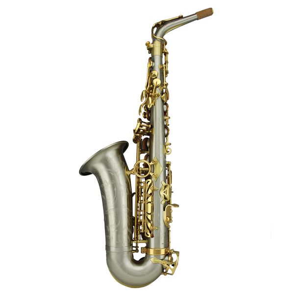 high grade brushed cupronickel alto saxophone 
high grade brushed cupronickel alto saxophone