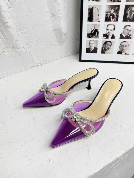 fashion womens middle heel slippers transparent pvc sandals rhinestone bow decorative evening women shoes luxury designer sandal big size sl, Black
fashion womens middle heel slippers transparent pvc sandals rhinestone bow decorative evening women shoes luxury designer sandal big size sl, Black
