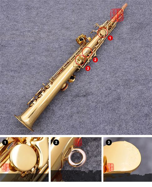 new straight pipe soprano saxophone brass s-901 plated b flat sax playing musical instrument with mouthpiece
new straight pipe soprano saxophone brass s-901 plated b flat sax playing musical instrument with mouthpiece