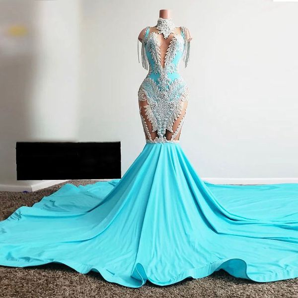 2023 baby blue see through mermaid prom dresses 2k22 lace appliques beads tassels cap sleeve evening gowns formal party dress gg0320, Black;red
2023 baby blue see through mermaid prom dresses 2k22 lace appliques beads tassels cap sleeve evening gowns formal party dress gg0320, Black;red