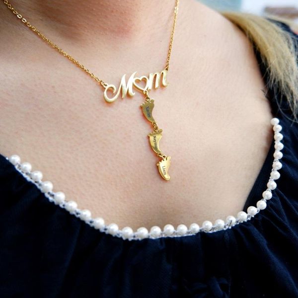 chains fashion stainless steel engrave name necklace women personalized custom engraved kids names family foot necklaces for mom gifts, Silver
chains fashion stainless steel engrave name necklace women personalized custom engraved kids names family foot necklaces for mom gifts, Silver