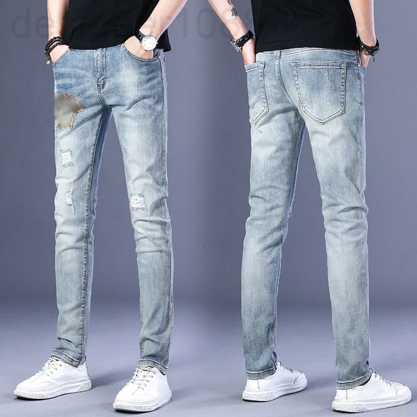 men's jeans designer hong kong fashion brand light jeans men's spring and summer new embroidery flower drill slim ebgs, Blue
men's jeans designer hong kong fashion brand light jeans men's spring and summer new embroidery flower drill slim ebgs, Blue